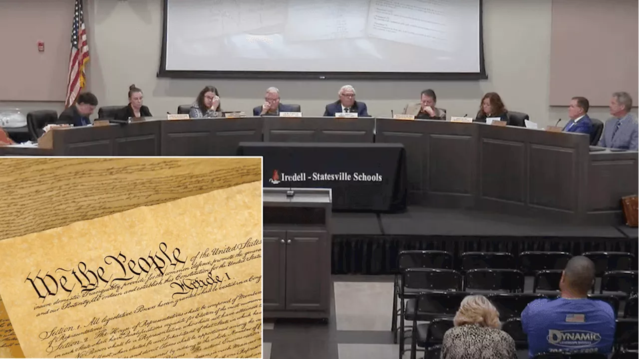 North Carolina School Board Rejects Proposal To Display Constitution, Ten Commandments