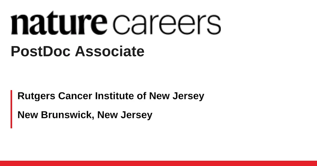 New Brunswick, New Jersey job with Rutgers Cancer Institute of New Jersey