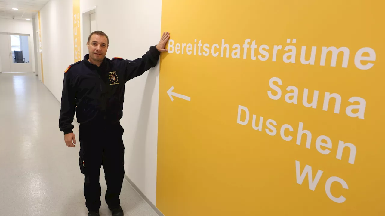 Ein erster Blick in die neue Feuerwehrzentrale der FF Wiener Neustadt