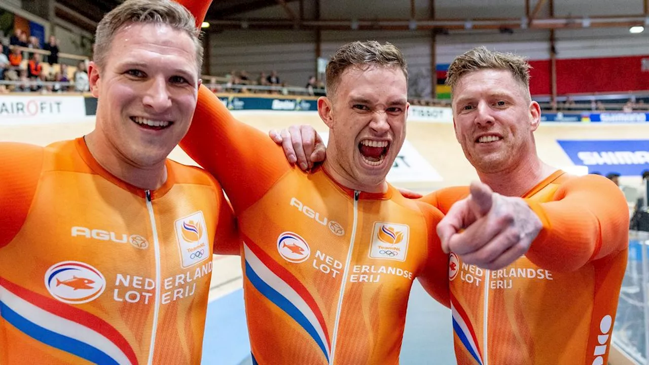 Teamsprinters pakken zesde wereldtitel in zeven jaar tijd op WK baan