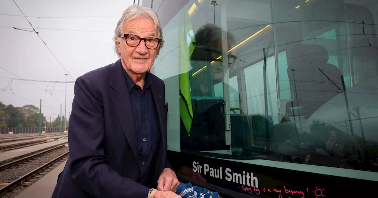 Sir Paul Smith makes revelation as city tram named after him