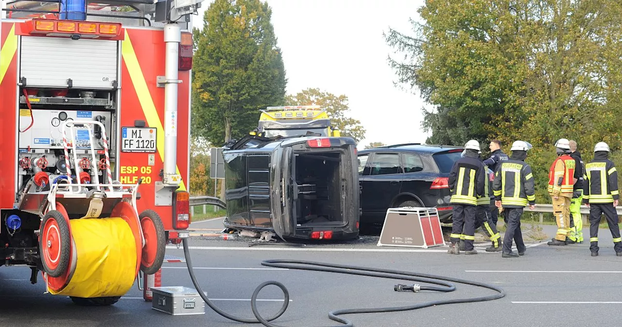 Nach Unfall in Espelkamp: Drei Verletzte und ein verschwundener Hund