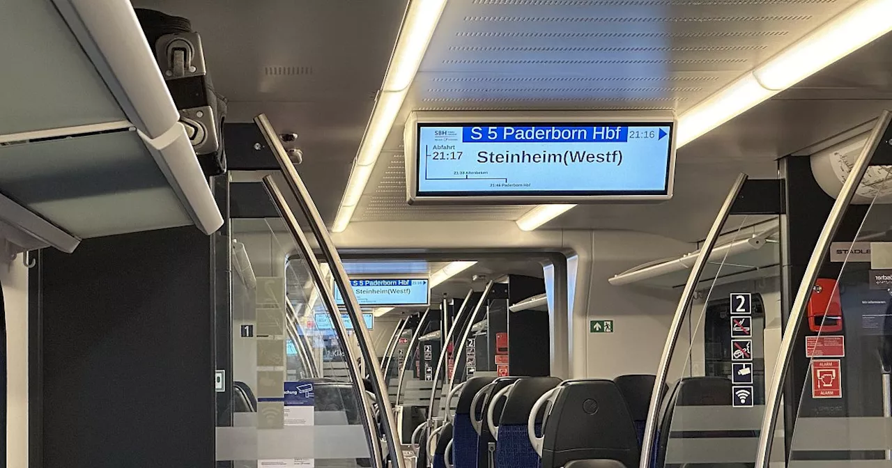 Update: Störung der S5 zwischen Steinheim und Paderborn aufgehoben