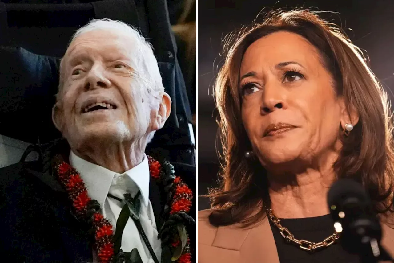 Former President Jimmy Carter, 100, casts early vote for Kamala Harris