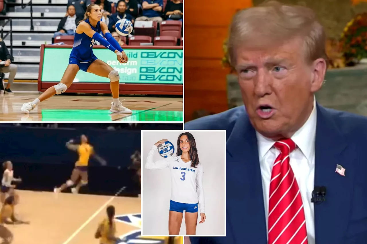 Trump pledges to ban transgender athletes from playing in competitive women's sports