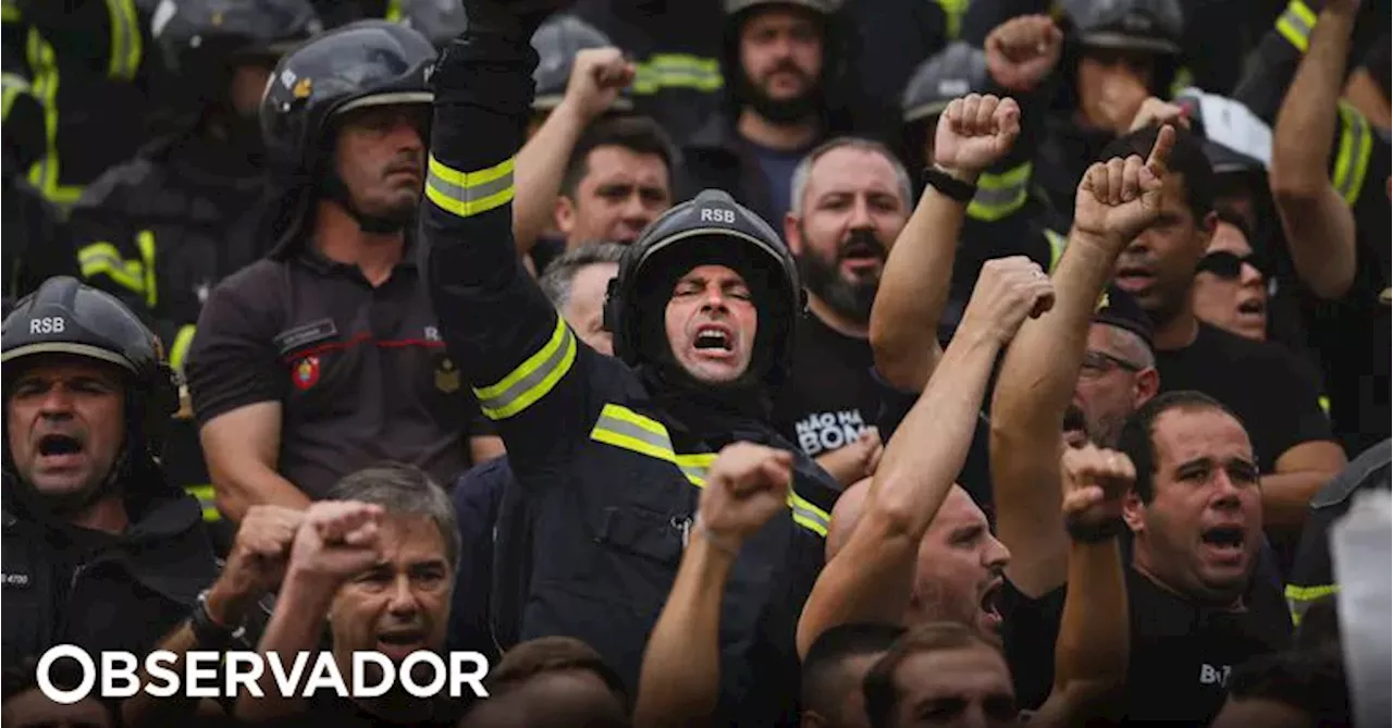 Sapadores terminam vigílias no Porto e em Braga e anunciam reunião com o Governo