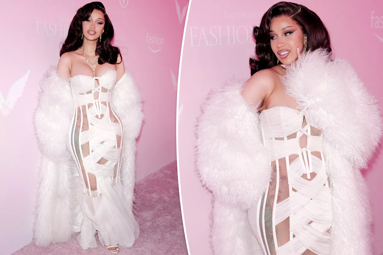 Cardi B's skin-baring Victoria's Secret Fashion Show 2024 look could've come straight from the runway