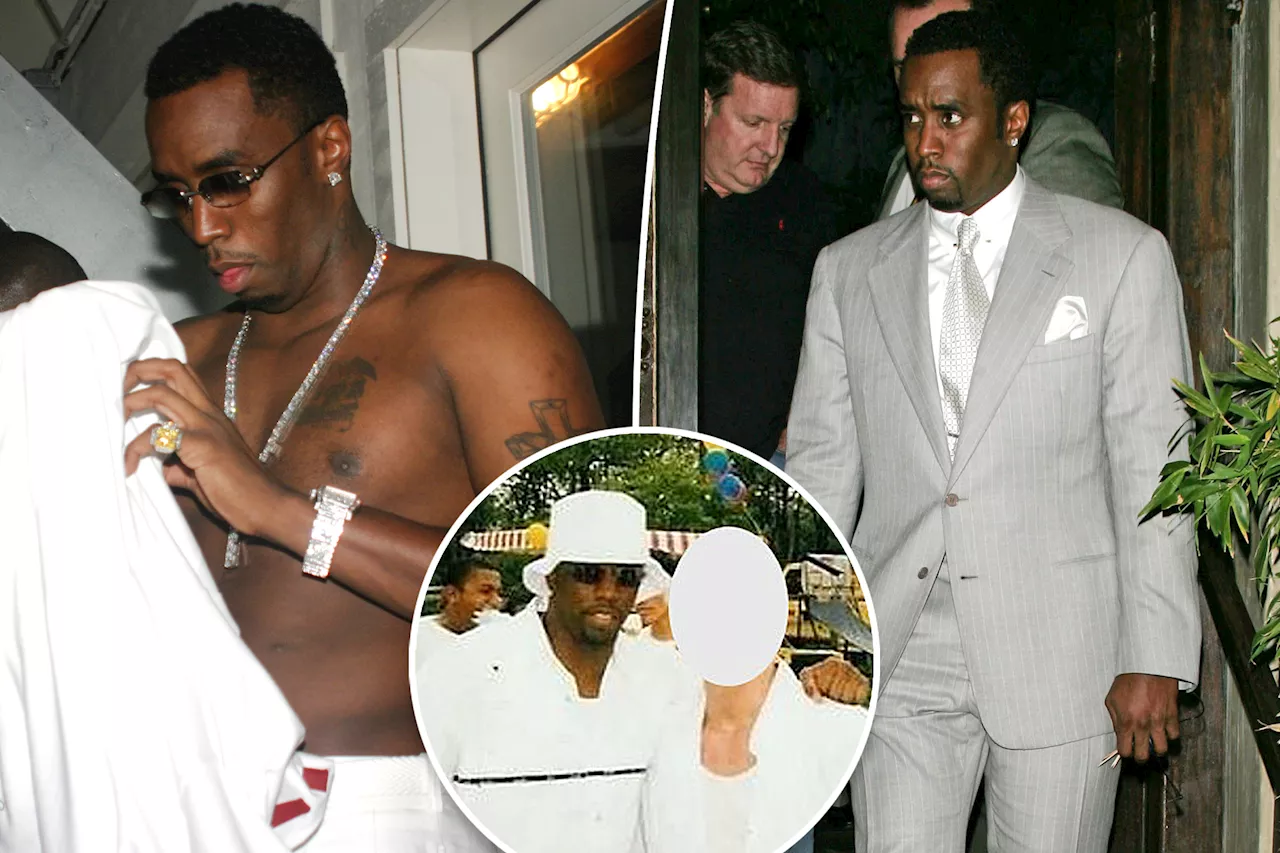 Sean 'Diddy' Combs pictured with alleged underage sexual assault victim at 1998 white party