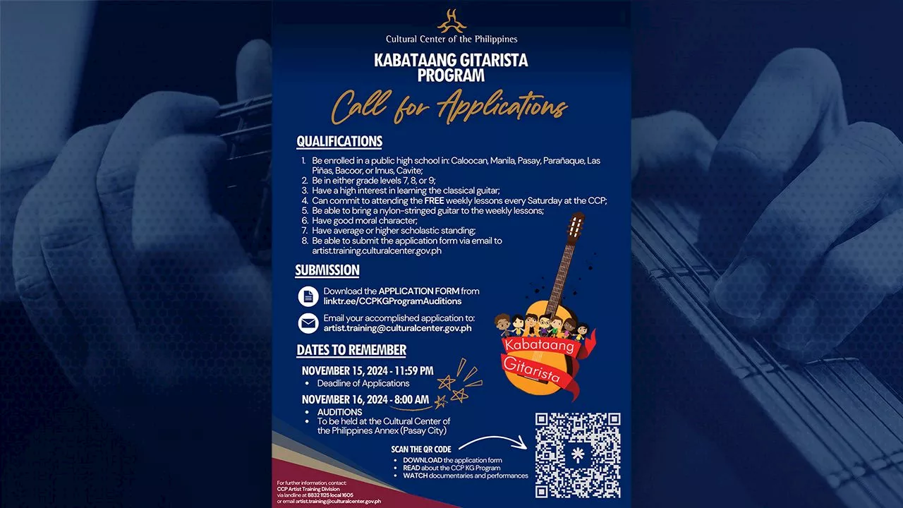 CCP accepting applications for 12th batch of Kabataang Gitarista