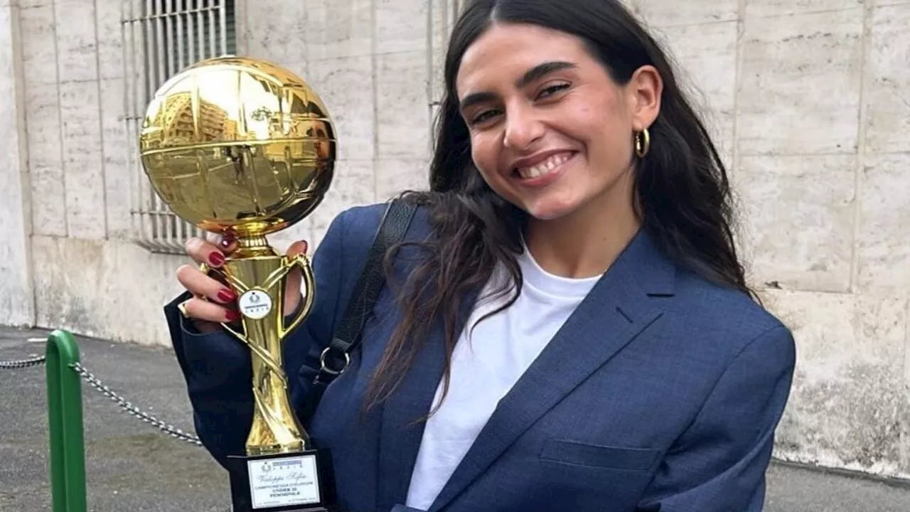 Sofia Valoppi, il ritorno a Roma è emozionante: per lei il premio della FIPAV Lazio