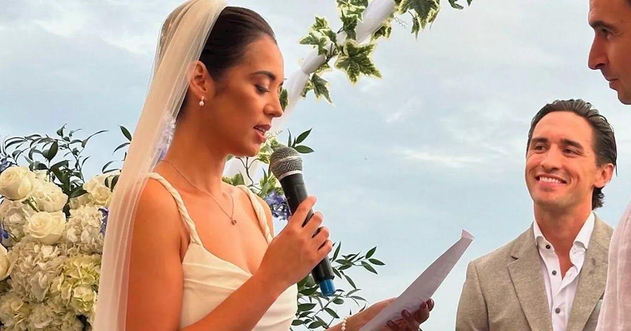 Greg O'Shea Was 'Absolutely Honoured' To Officiate Sister Laura's Beach Wedding In Portugal