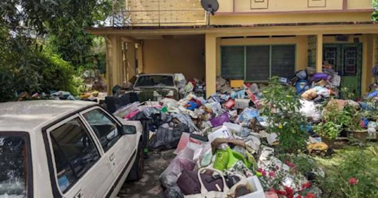 Elderly Woman Rescued From Home Overspilling With Garbage In Penang