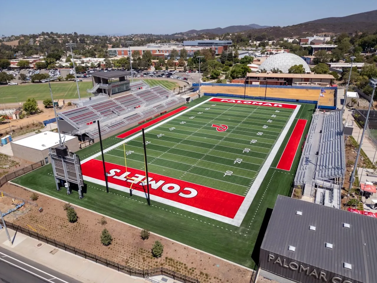 CIF chooses Palomar College’s new football stadium, MiraCosta College’s KHAN complex to host championships