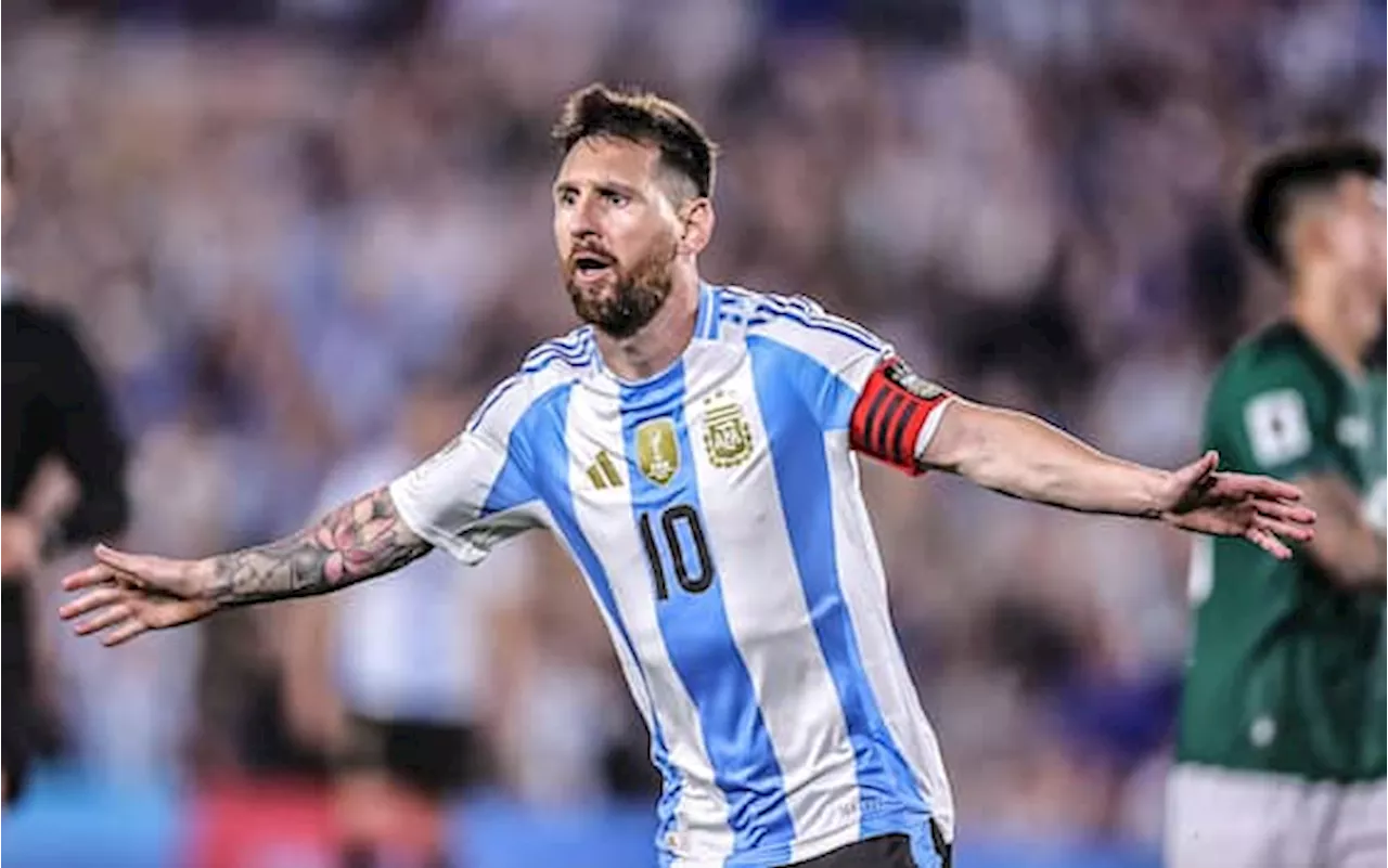 Qualificazioni mondiali, Argentina-Bolivia 6-0: tripletta di Messi, in gol anche Lautaro