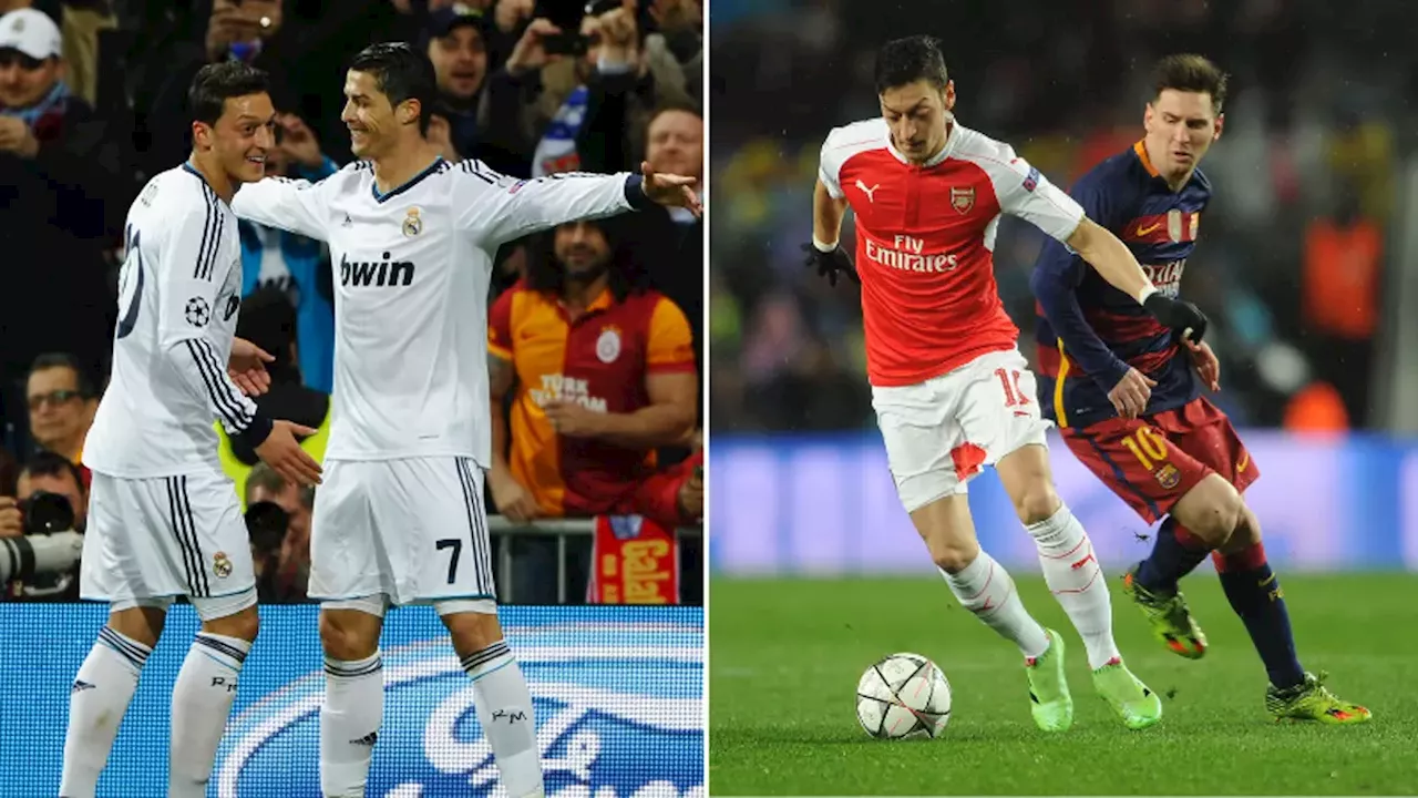 Mesut Ozil gave bizarre answer to Cristiano Ronaldo or Lionel Messi GOAT debate question