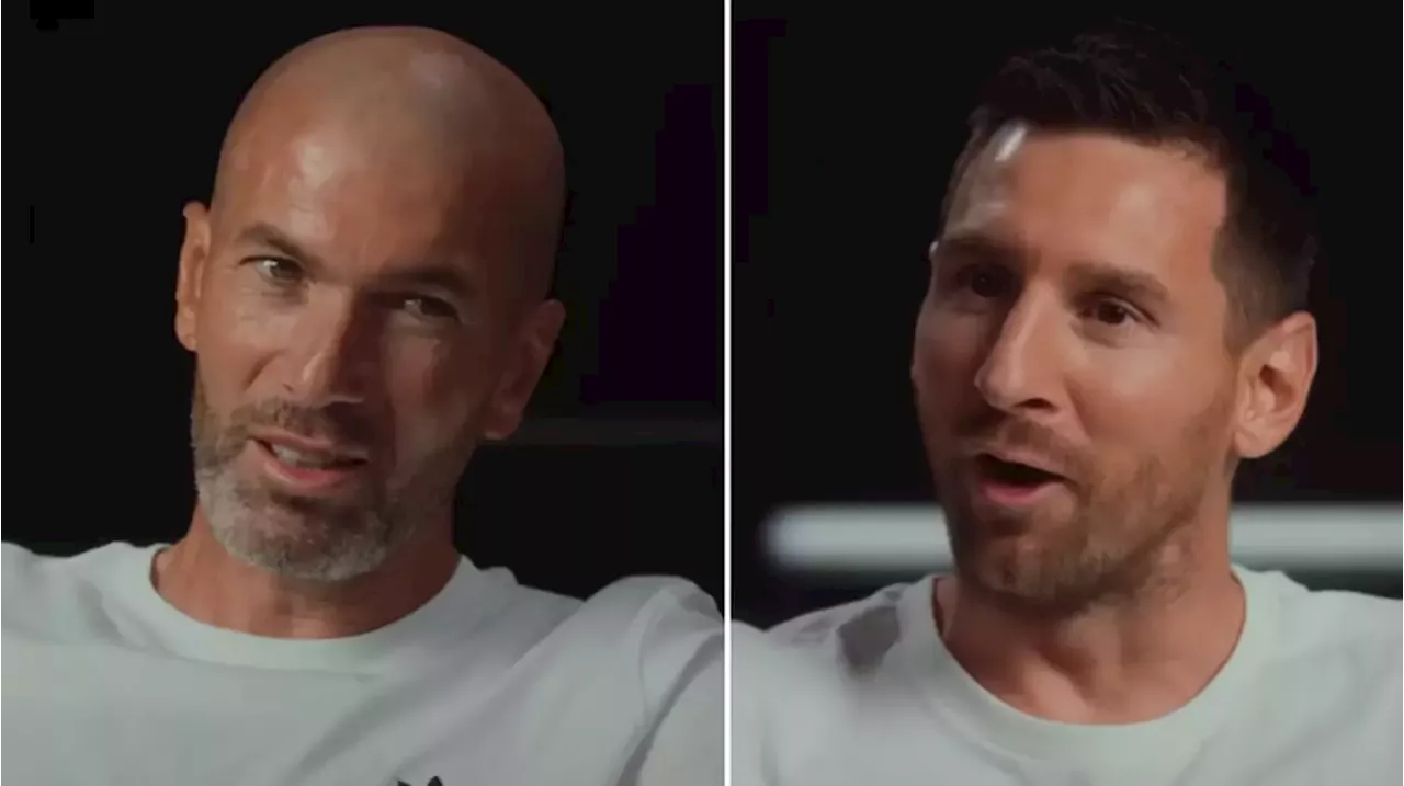 Zinedine Zidane stunned Lionel Messi when revealing his idol who many fans won't have heard of before