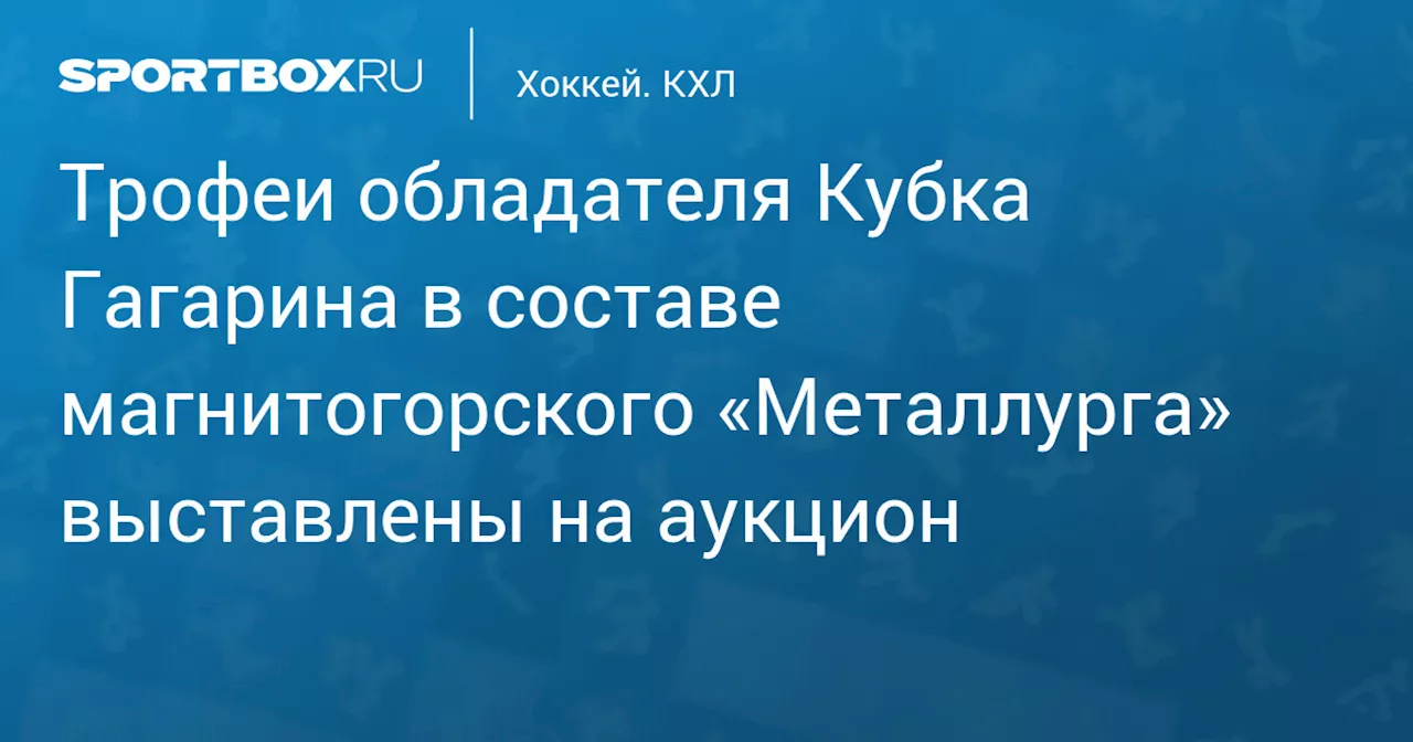 Трофеи Александра Печурского выставили на аукцион