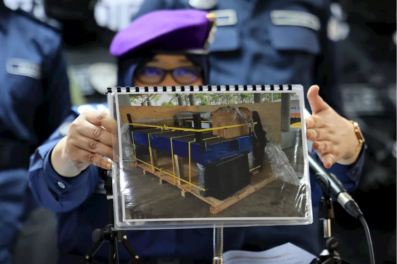 Customs foils bid to smuggle syabu worth RM6.6mil hidden in industrial equipment