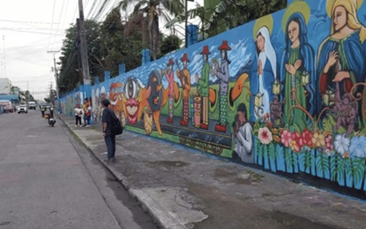 150-Meter Mural Celebrates 45th Year of MassKara Festival in Bacolod City