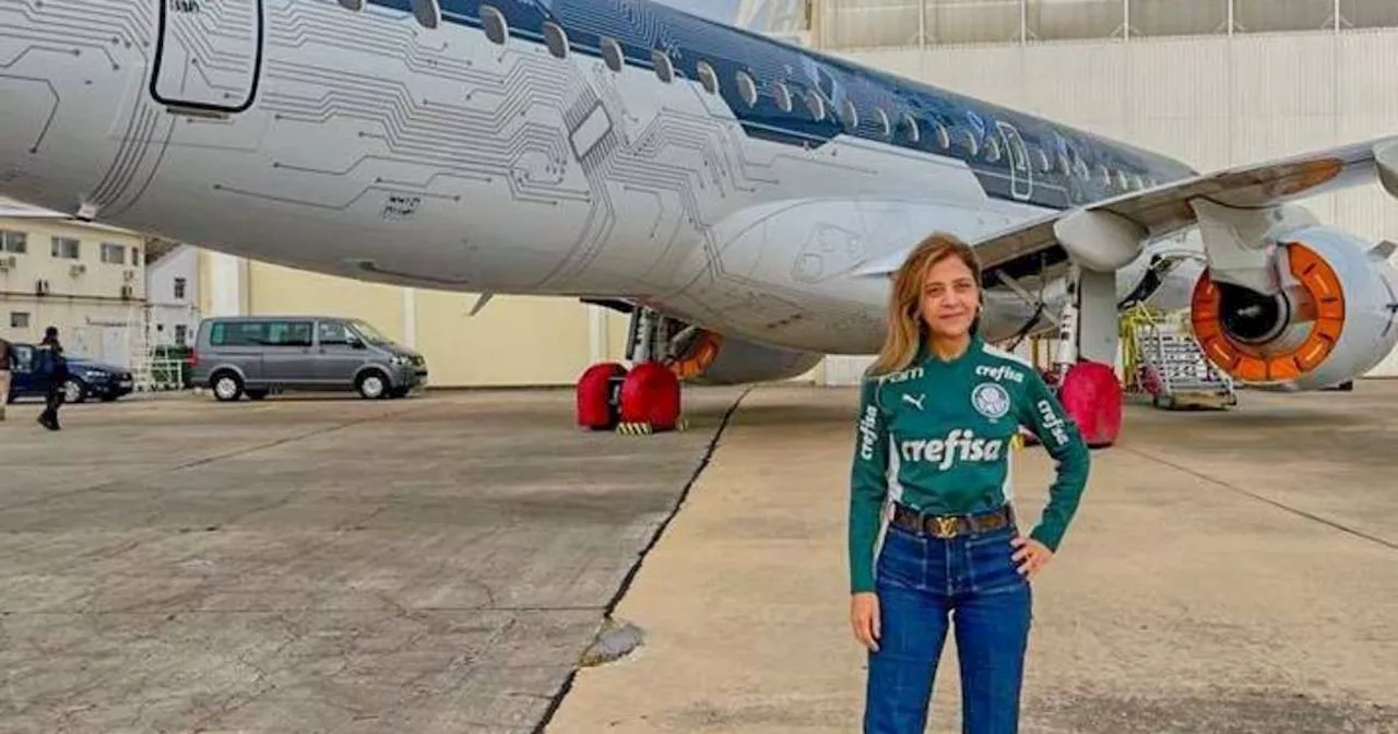 Leila Pereira, presidente do Palmeiras, é cobrada pela Anac por empréstimo de avião ao Vasco