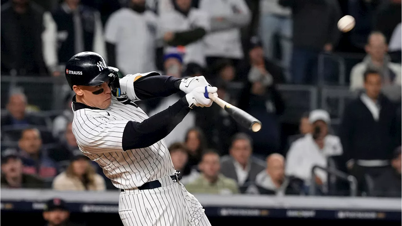 Judge hits first homer of postseason as Yankees beat Guardians to extend ALCS lead