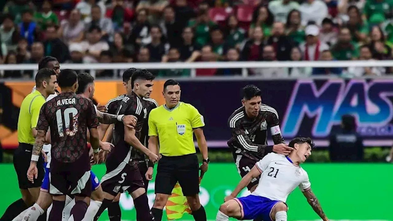 Se arma la bronca en el México vs. Estados Unidos entre Edson Álvarez, Zendejas y Angulo