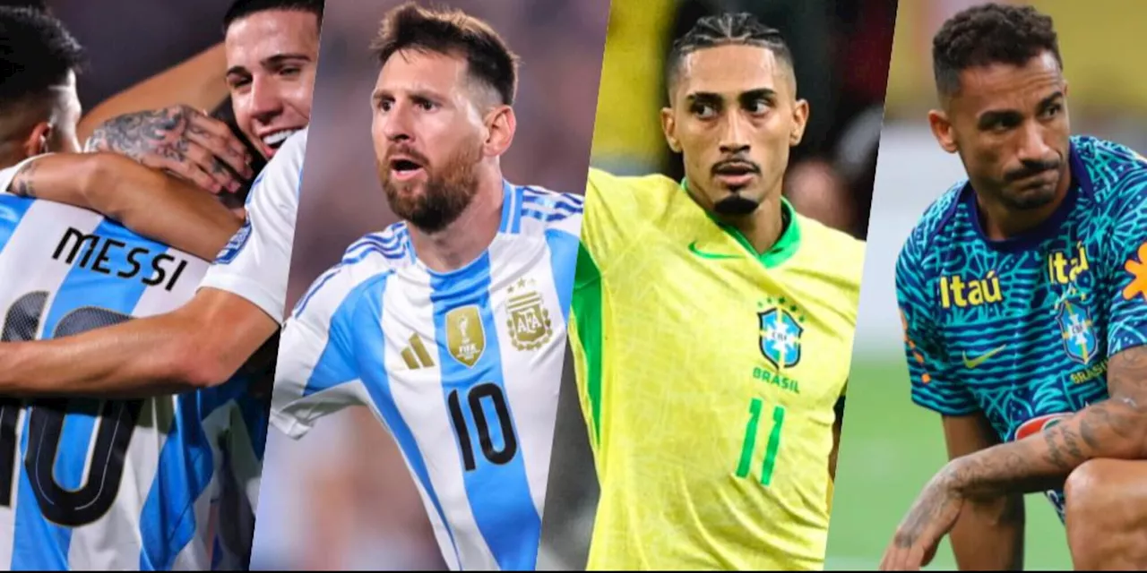 Argentina e Brasile show: Messi spaziale, Raphinha doppietta, Danilo in panchina 90'