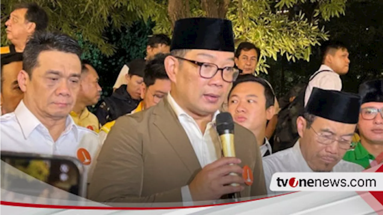 Ketua Timses RIDO Riza Patria Dipanggil Jadi Wamen Prabowo, RK: Dia Komit di Sisa Waktu Sebulan