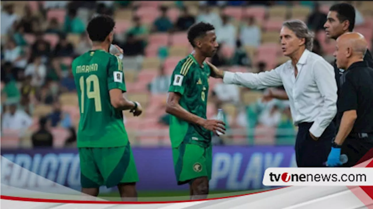 Media Bahrain Beritakan Roberto Mancini Dipecat Usai Arab Saudi Ditahan Imbang