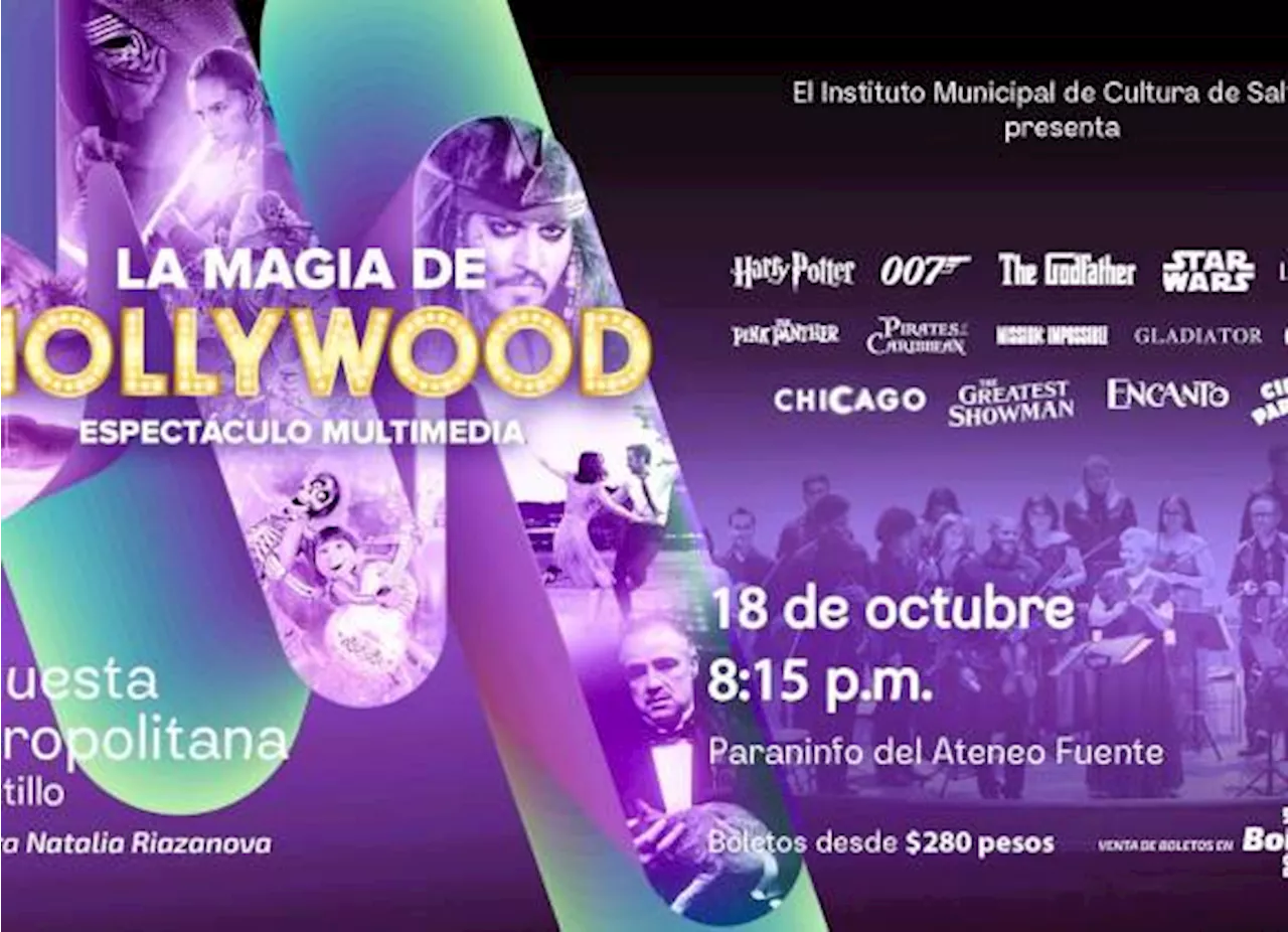 Harry Potter, Encanto y Coco sonarán en el show inmersivo de la Orquesta Metropolitana de Saltillo