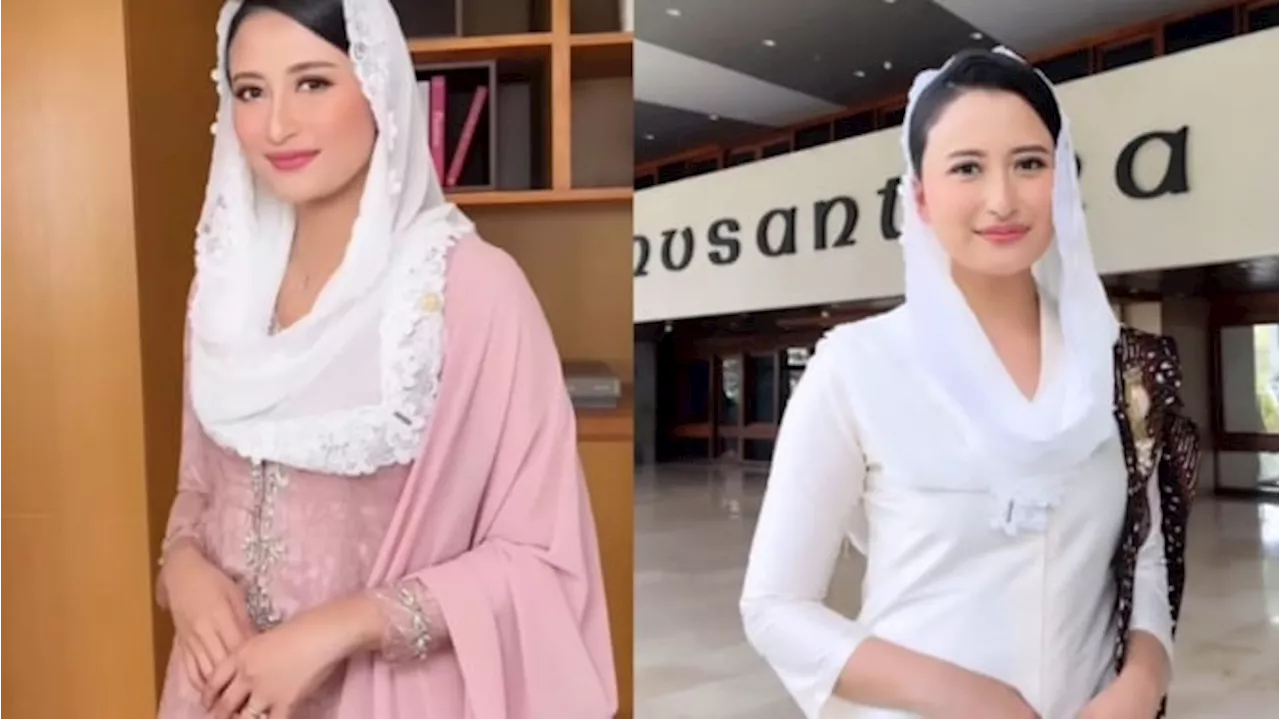 5 Gaya Fashion Dyah Roro Esti Sederhana dan Elegan, Identik dengan Kerudung Renda