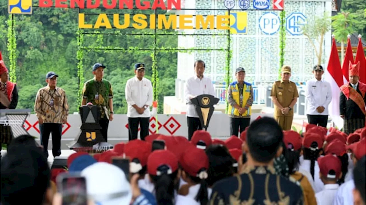 Presiden Jokowi Resmikan Bendungan Lau Simeme di Sumatera Utara