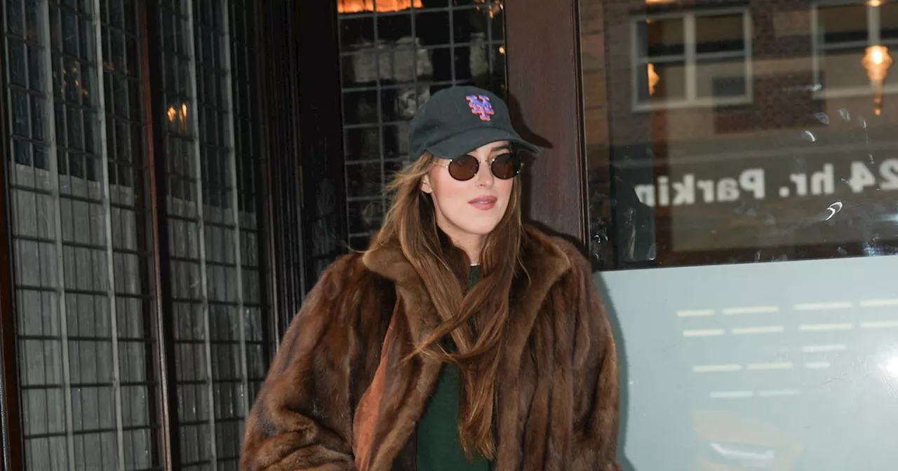 Dakota Johnson Mixes Mob Wife, Quiet Luxury, & Boho In One Simple Outfit