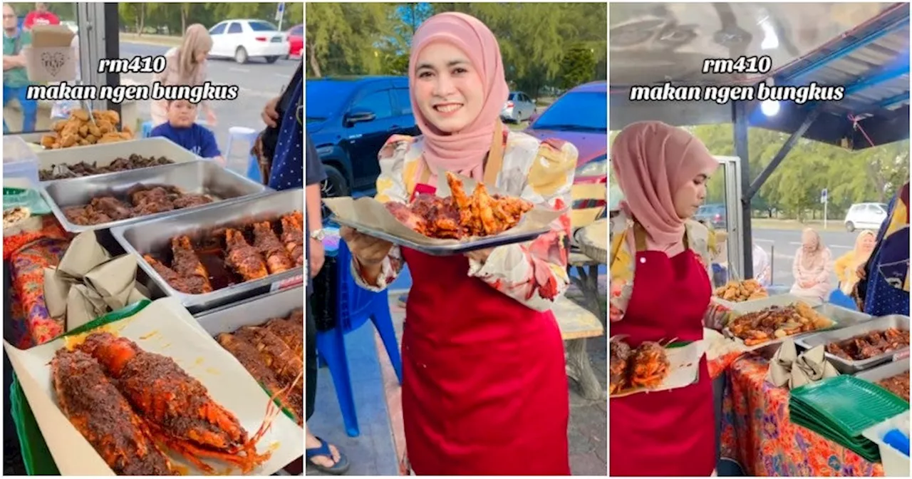 This Roadside Nasi Lemak Stall in T'ganu is Going Viral For its Jumbo Lobsters & Squids