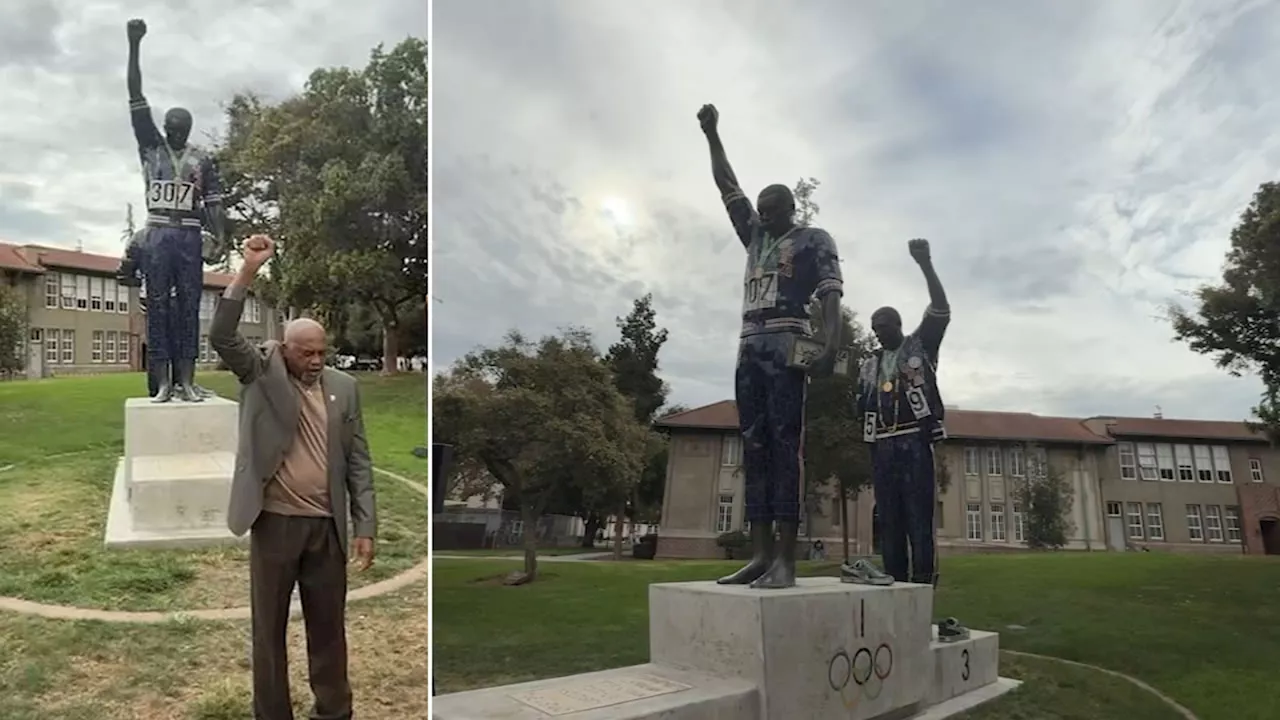 SJSU honors former athletes behind 1968 Olympics Black Power salute