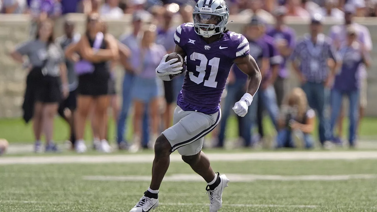 DJ Giddens to fuel No. 17 Kansas State's vaunted rushing attack at West Virginia