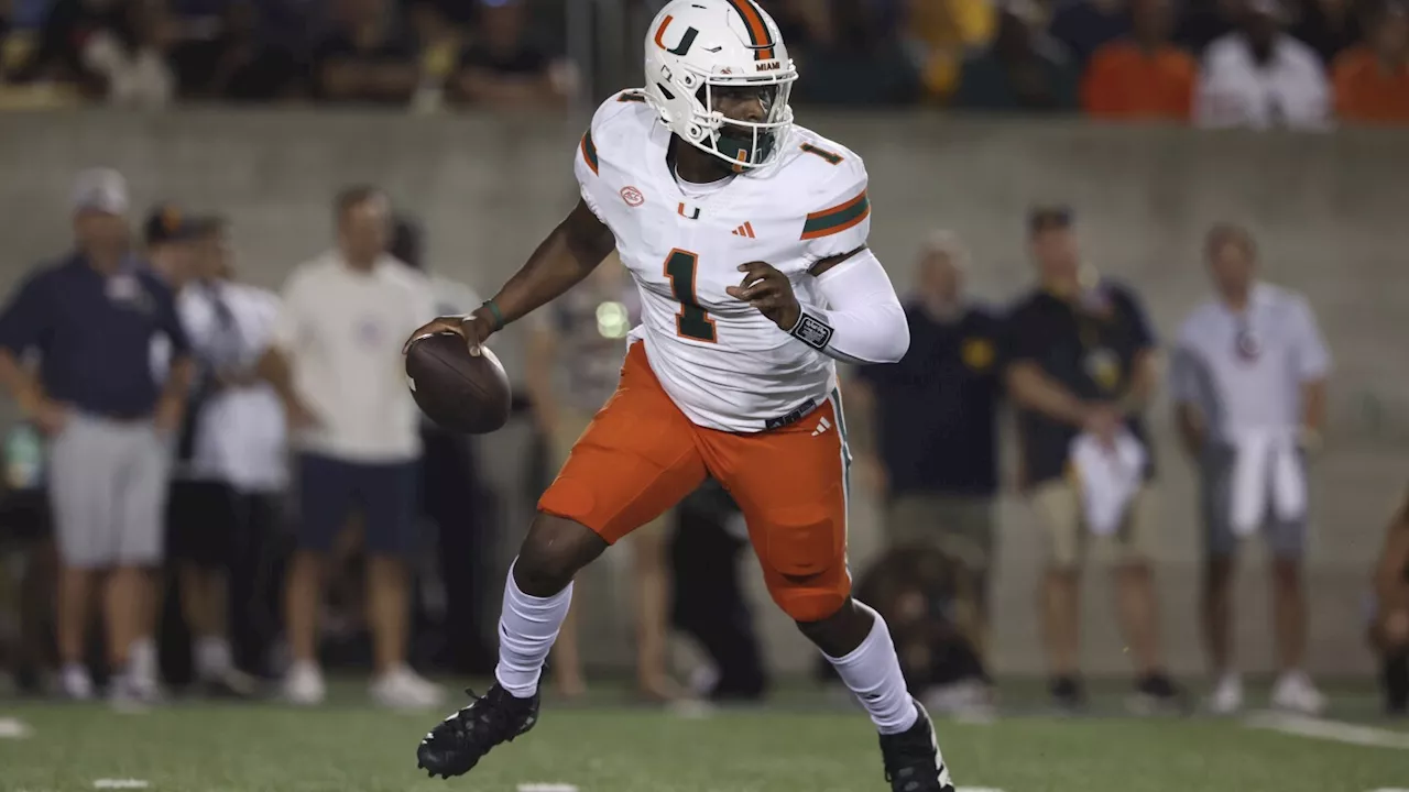 No. 6 Miami, Ward aim to stay unbeaten, reclaim Schnellenberger Trophy in ACC showdown at Louisville