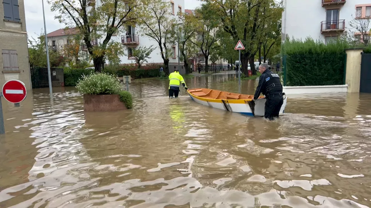 Crues dans le Rhône: plusieurs centaines de logements évacués à Brignais, Grigny et Givors