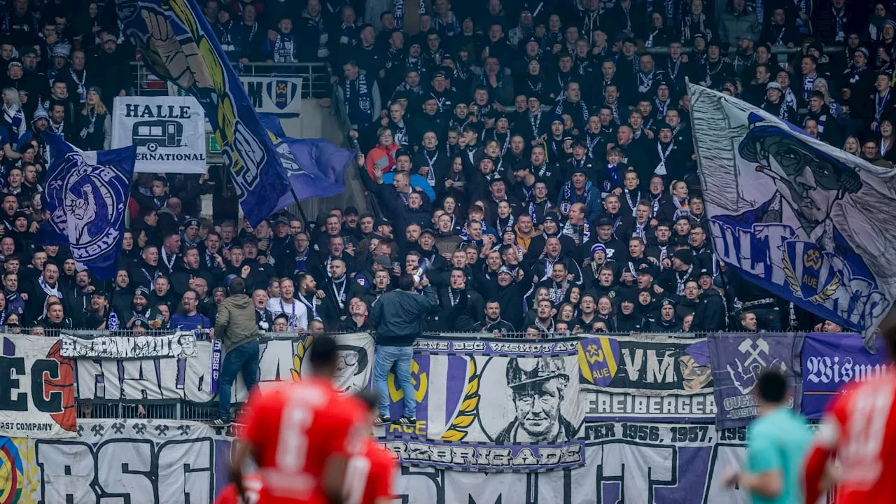 Vor Spiel bei Waldhof Mannheim: Polizei warnt Fans von Erzgebirge Aue