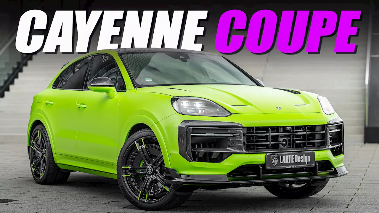 Larte Gives Porsche Cayenne Coupe Carbon Fiber Jewelry And The Incredible Hulk Treatment