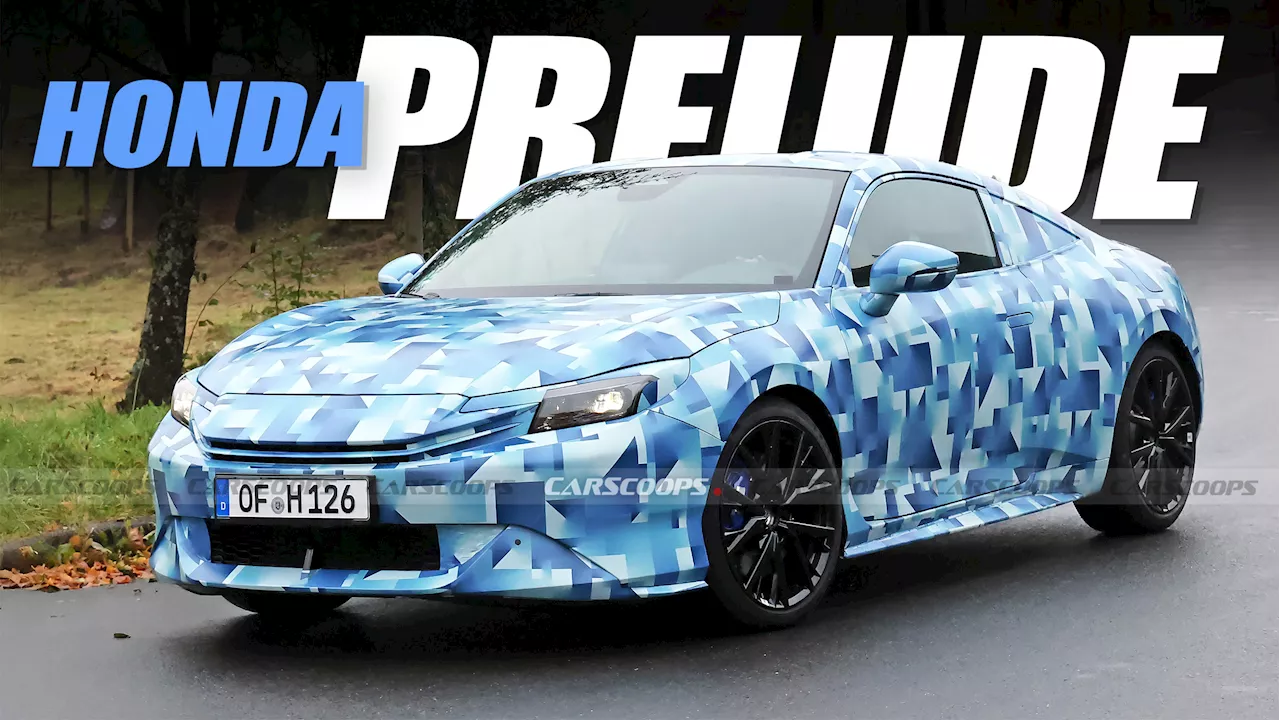 New Honda Prelude Coupe Spied, Won’t Have A Manual After All