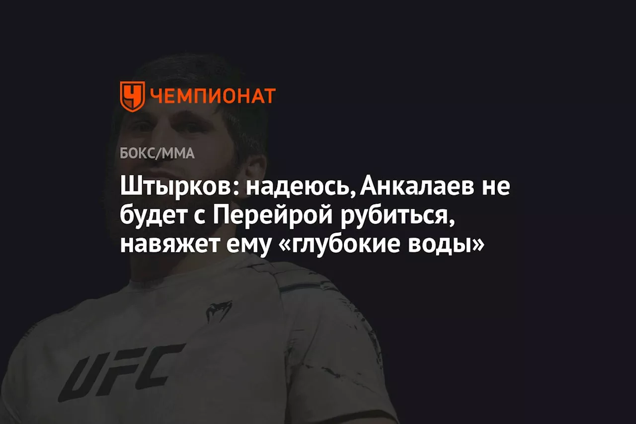 Штырков: надеюсь, Анкалаев не будет с Перейрой рубиться, навяжет ему «глубокие воды»