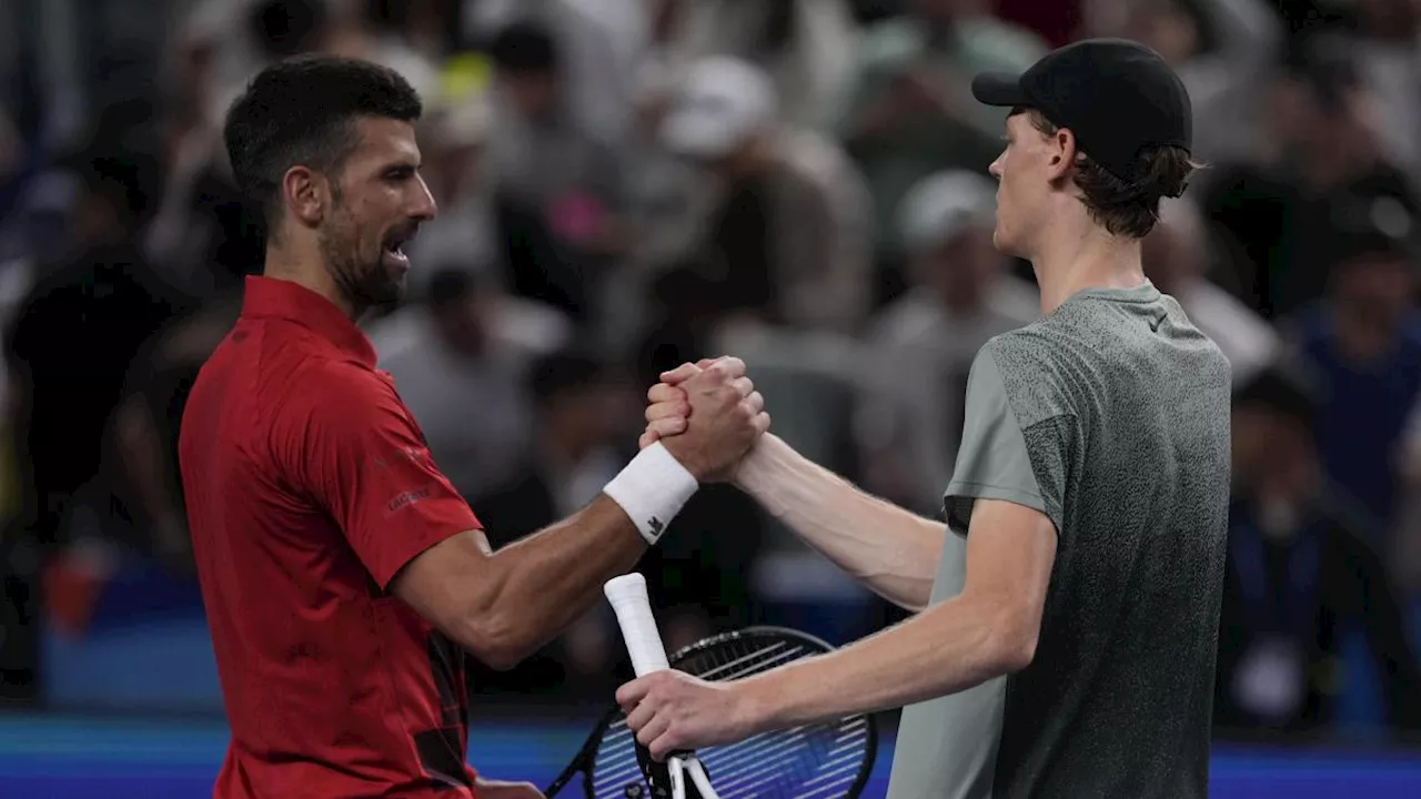 Sinner-Djokovic, orario e dove vedere in tv il Six Kings Slam