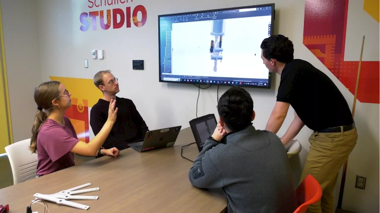 University of Calgary engineering students building a biofuel-powered rocket engine