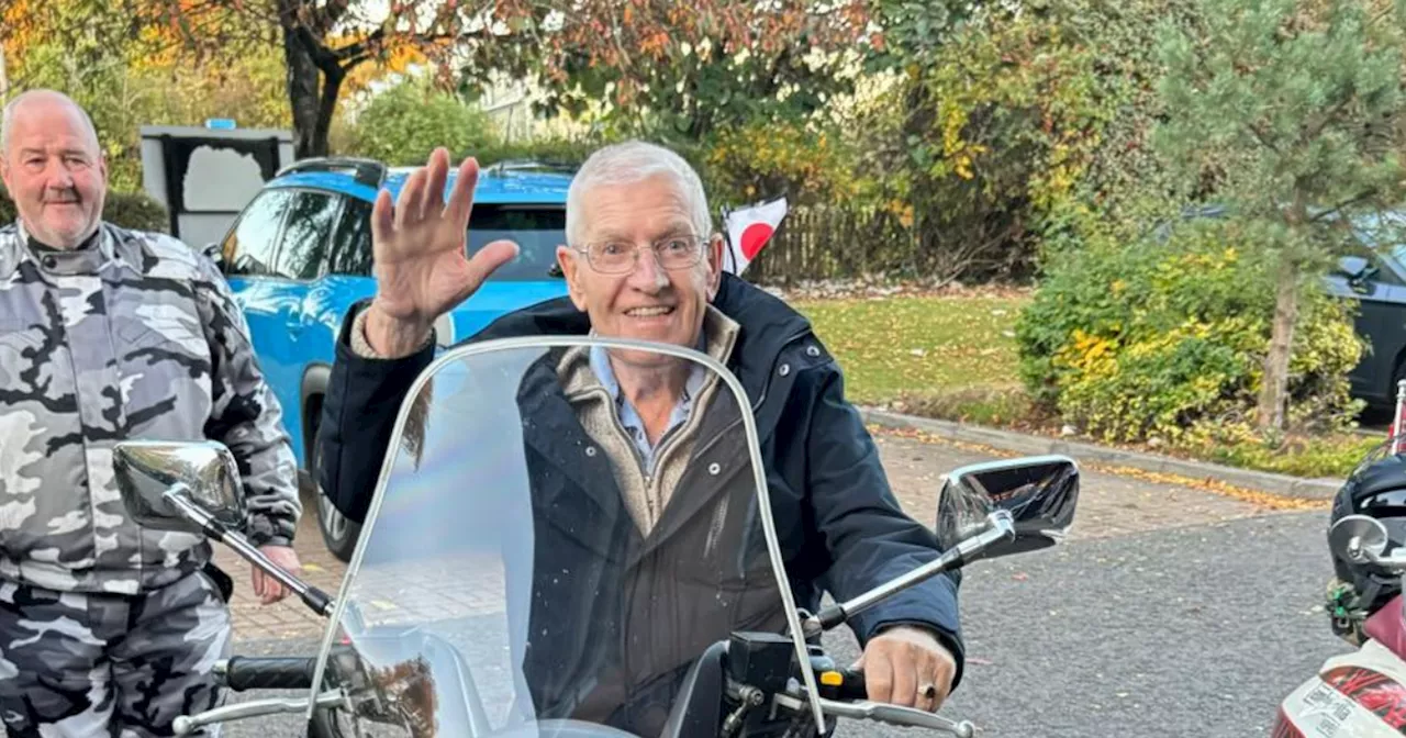 Pensioner Relives Childhood Dream On Motorcycle Ride At Scots Care Home