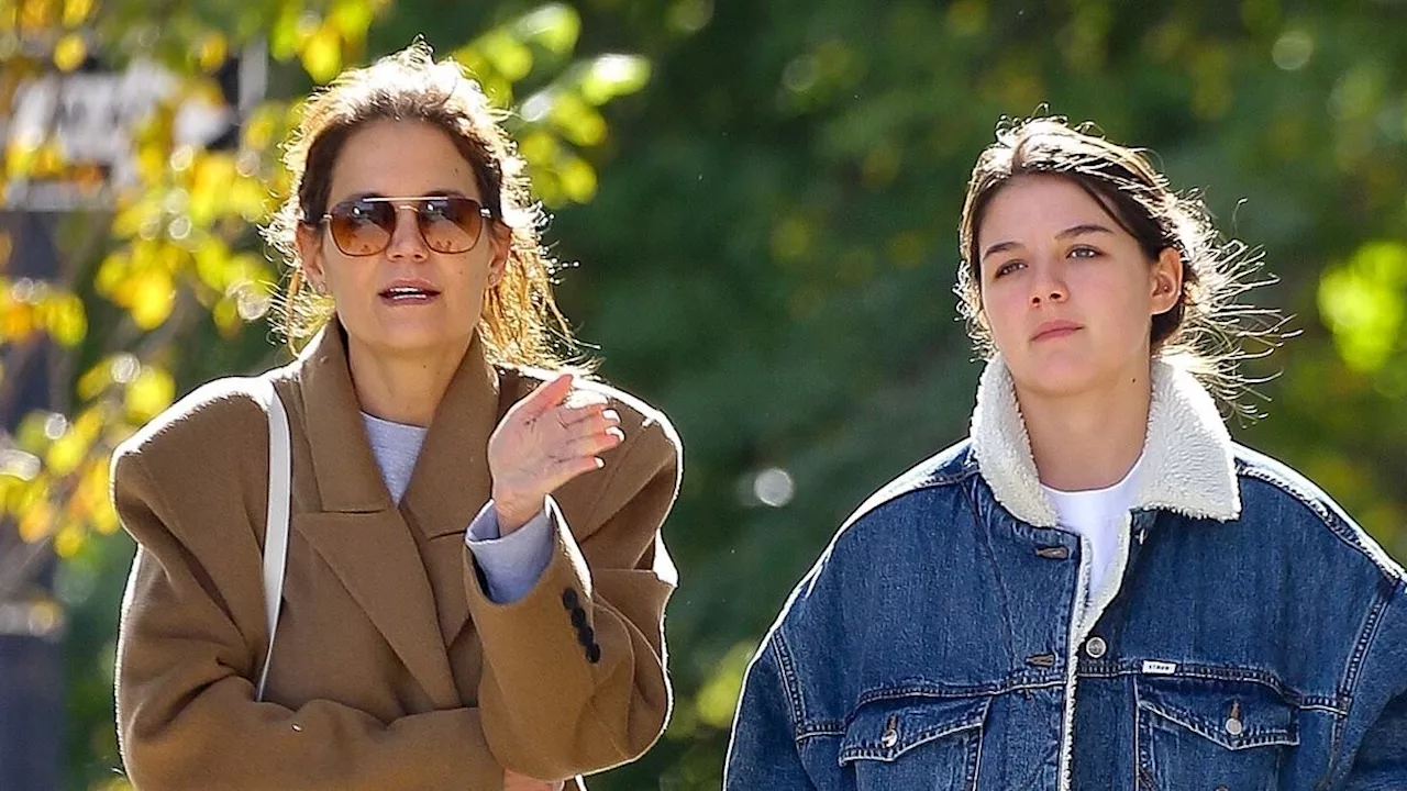 Katie Holmes enjoys a stroll in NYC with daughter Suri Cruise