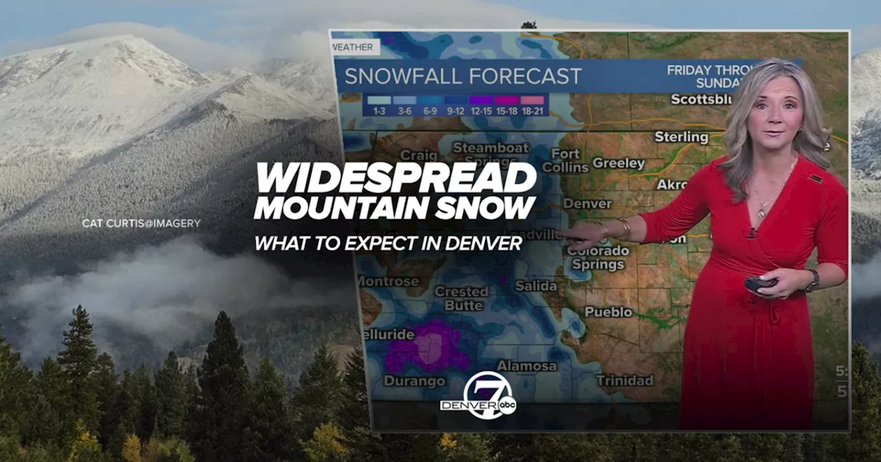 Colorado weather: Snow in the mountains, rain across the Denver metro Friday and Saturday