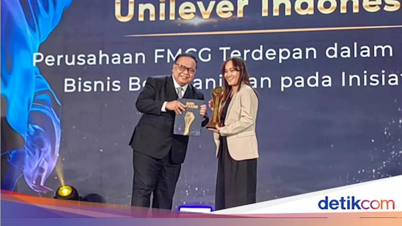 Berkat Bisnis Berkelanjutan, Unilever Raih Penghargaan detikcom Awards 2024