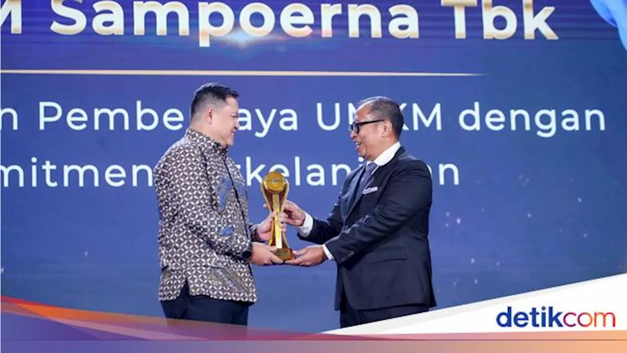 Sokong UMKM Naik Kelas, Sampoerna Raih detikcom Awards 2024