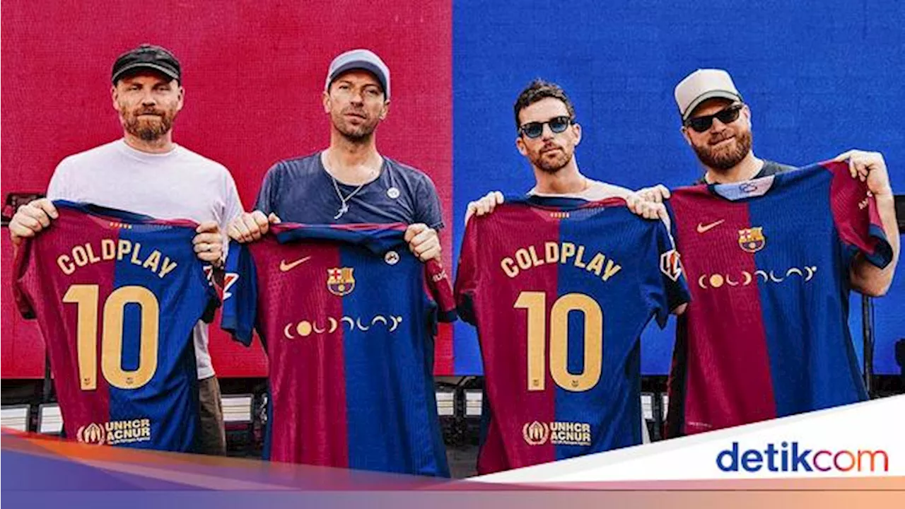 Viva La Vida! Barcelona Pakai Jersey Berlogo Coldplay di El Clasico